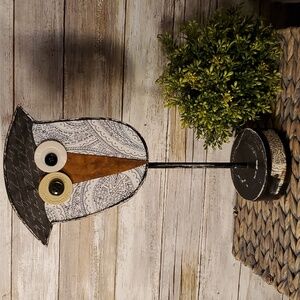 Adorable Handcrafted Whimsical Owl  Statue 🦉
